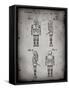 PP617-Faded Grey Star Wars Medical Droid Poster-Cole Borders-Framed Stretched Canvas