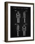 PP617-Vintage Black Star Wars Medical Droid Poster-Cole Borders-Framed Giclee Print