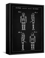 PP617-Vintage Black Star Wars Medical Droid Poster-Cole Borders-Framed Stretched Canvas