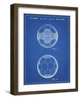 PP62-Blueprint Leather Soccer Ball Patent Poster-Cole Borders-Framed Giclee Print