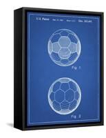 PP62-Blueprint Leather Soccer Ball Patent Poster-Cole Borders-Framed Stretched Canvas
