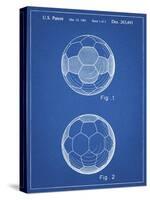 PP62-Blueprint Leather Soccer Ball Patent Poster-Cole Borders-Stretched Canvas