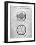 PP62-Slate Leather Soccer Ball Patent Poster-Cole Borders-Framed Giclee Print