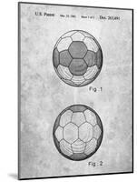 PP62-Slate Leather Soccer Ball Patent Poster-Cole Borders-Mounted Giclee Print