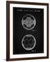 PP62-Vintage Black Leather Soccer Ball Patent Poster-Cole Borders-Framed Giclee Print