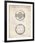 PP62-Vintage Parchment Leather Soccer Ball Patent Poster-Cole Borders-Framed Giclee Print