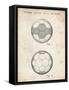 PP62-Vintage Parchment Leather Soccer Ball Patent Poster-Cole Borders-Framed Stretched Canvas