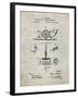 PP622-Antique Grid Parchment T. A. Edison Phonograph Patent Poster-Cole Borders-Framed Giclee Print