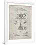 PP622-Antique Grid Parchment T. A. Edison Phonograph Patent Poster-Cole Borders-Framed Giclee Print