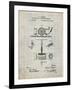 PP622-Antique Grid Parchment T. A. Edison Phonograph Patent Poster-Cole Borders-Framed Giclee Print