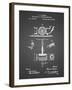 PP622-Black Grid T. A. Edison Phonograph Patent Poster-Cole Borders-Framed Giclee Print