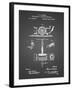 PP622-Black Grid T. A. Edison Phonograph Patent Poster-Cole Borders-Framed Giclee Print