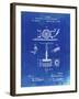 PP622-Faded Blueprint T. A. Edison Phonograph Patent Poster-Cole Borders-Framed Giclee Print