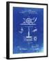 PP622-Faded Blueprint T. A. Edison Phonograph Patent Poster-Cole Borders-Framed Giclee Print