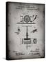 PP622-Faded Grey T. A. Edison Phonograph Patent Poster-Cole Borders-Stretched Canvas