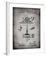 PP622-Faded Grey T. A. Edison Phonograph Patent Poster-Cole Borders-Framed Giclee Print