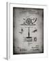 PP622-Faded Grey T. A. Edison Phonograph Patent Poster-Cole Borders-Framed Giclee Print