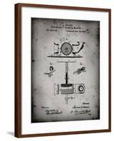 PP622-Faded Grey T. A. Edison Phonograph Patent Poster-Cole Borders-Framed Giclee Print