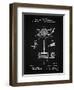 PP622-Vintage Black T. A. Edison Phonograph Patent Poster-Cole Borders-Framed Giclee Print