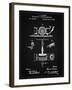 PP622-Vintage Black T. A. Edison Phonograph Patent Poster-Cole Borders-Framed Giclee Print