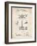 PP622-Vintage Parchment T. A. Edison Phonograph Patent Poster-Cole Borders-Framed Giclee Print