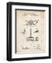 PP622-Vintage Parchment T. A. Edison Phonograph Patent Poster-Cole Borders-Framed Giclee Print