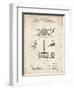 PP622-Vintage Parchment T. A. Edison Phonograph Patent Poster-Cole Borders-Framed Giclee Print