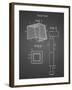 PP63-Black Grid Soccer Goal Patent Poster-Cole Borders-Framed Giclee Print