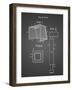 PP63-Black Grid Soccer Goal Patent Poster-Cole Borders-Framed Giclee Print