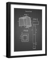 PP63-Black Grid Soccer Goal Patent Poster-Cole Borders-Framed Giclee Print