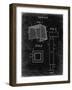 PP63-Black Grunge Soccer Goal Patent Poster-Cole Borders-Framed Giclee Print