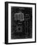 PP63-Black Grunge Soccer Goal Patent Poster-Cole Borders-Framed Giclee Print