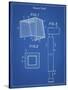 PP63-Blueprint Soccer Goal Patent Poster-Cole Borders-Stretched Canvas