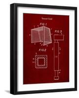 PP63-Burgundy Soccer Goal Patent Poster-Cole Borders-Framed Giclee Print