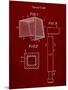 PP63-Burgundy Soccer Goal Patent Poster-Cole Borders-Mounted Giclee Print