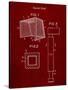 PP63-Burgundy Soccer Goal Patent Poster-Cole Borders-Stretched Canvas