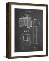 PP63-Chalkboard Soccer Goal Patent Poster-Cole Borders-Framed Giclee Print