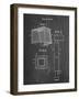 PP63-Chalkboard Soccer Goal Patent Poster-Cole Borders-Framed Giclee Print