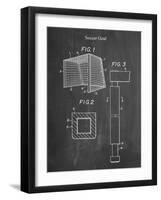 PP63-Chalkboard Soccer Goal Patent Poster-Cole Borders-Framed Giclee Print