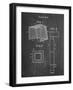 PP63-Chalkboard Soccer Goal Patent Poster-Cole Borders-Framed Giclee Print