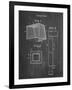 PP63-Chalkboard Soccer Goal Patent Poster-Cole Borders-Framed Giclee Print