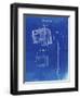 PP63-Faded Blueprint Soccer Goal Patent Poster-Cole Borders-Framed Giclee Print