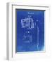 PP63-Faded Blueprint Soccer Goal Patent Poster-Cole Borders-Framed Giclee Print