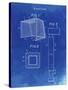 PP63-Faded Blueprint Soccer Goal Patent Poster-Cole Borders-Stretched Canvas