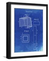 PP63-Faded Blueprint Soccer Goal Patent Poster-Cole Borders-Framed Giclee Print