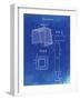 PP63-Faded Blueprint Soccer Goal Patent Poster-Cole Borders-Framed Giclee Print