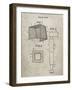 PP63-Sandstone Soccer Goal Patent Poster-Cole Borders-Framed Giclee Print