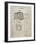 PP63-Sandstone Soccer Goal Patent Poster-Cole Borders-Framed Giclee Print