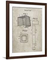 PP63-Sandstone Soccer Goal Patent Poster-Cole Borders-Framed Giclee Print