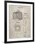 PP63-Sandstone Soccer Goal Patent Poster-Cole Borders-Framed Giclee Print